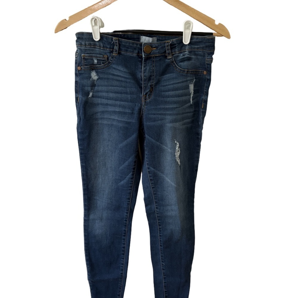 Altar'd State Blue Skinny Jeans Distressed Style